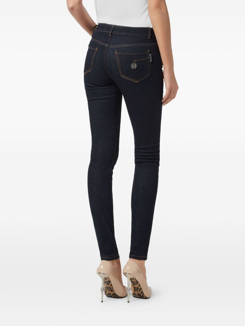 logo-plaque skinny jeans 3