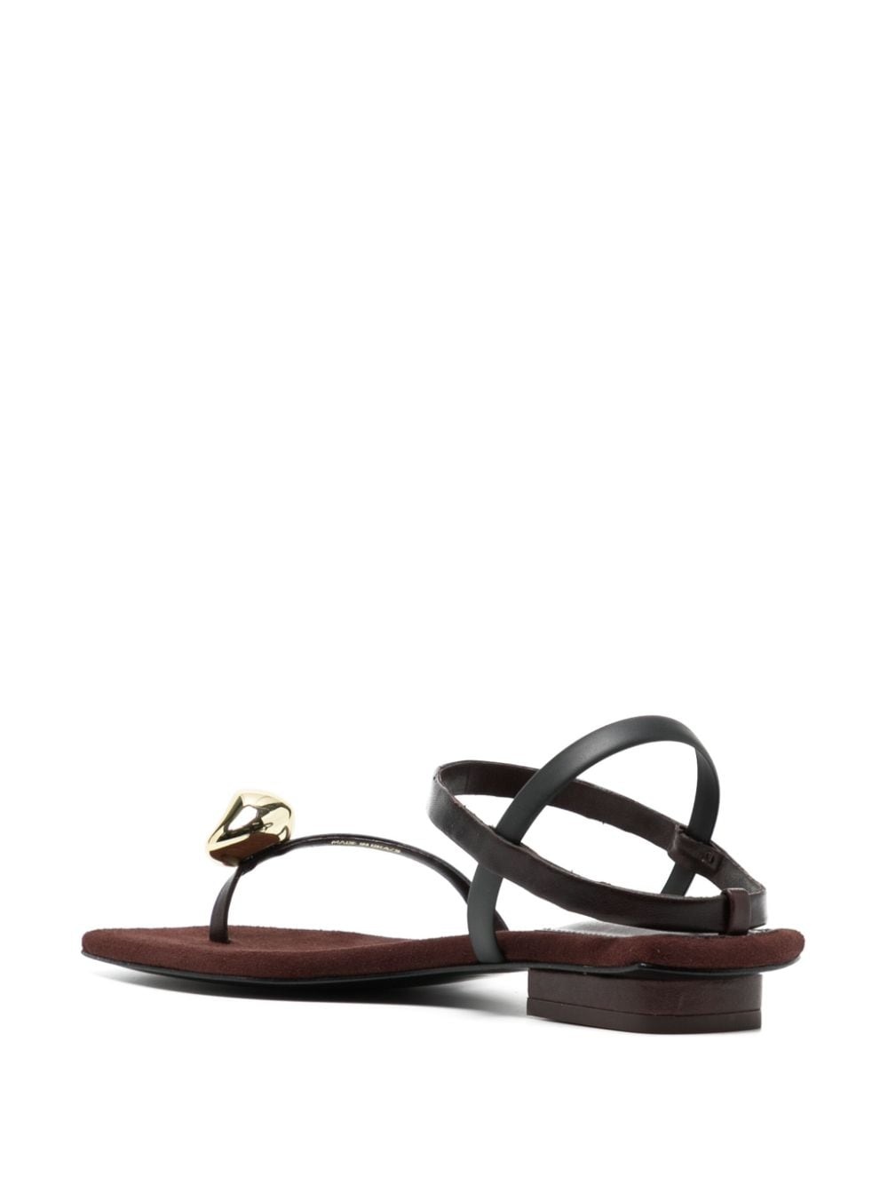 Illene square-toe leather sandals - 3