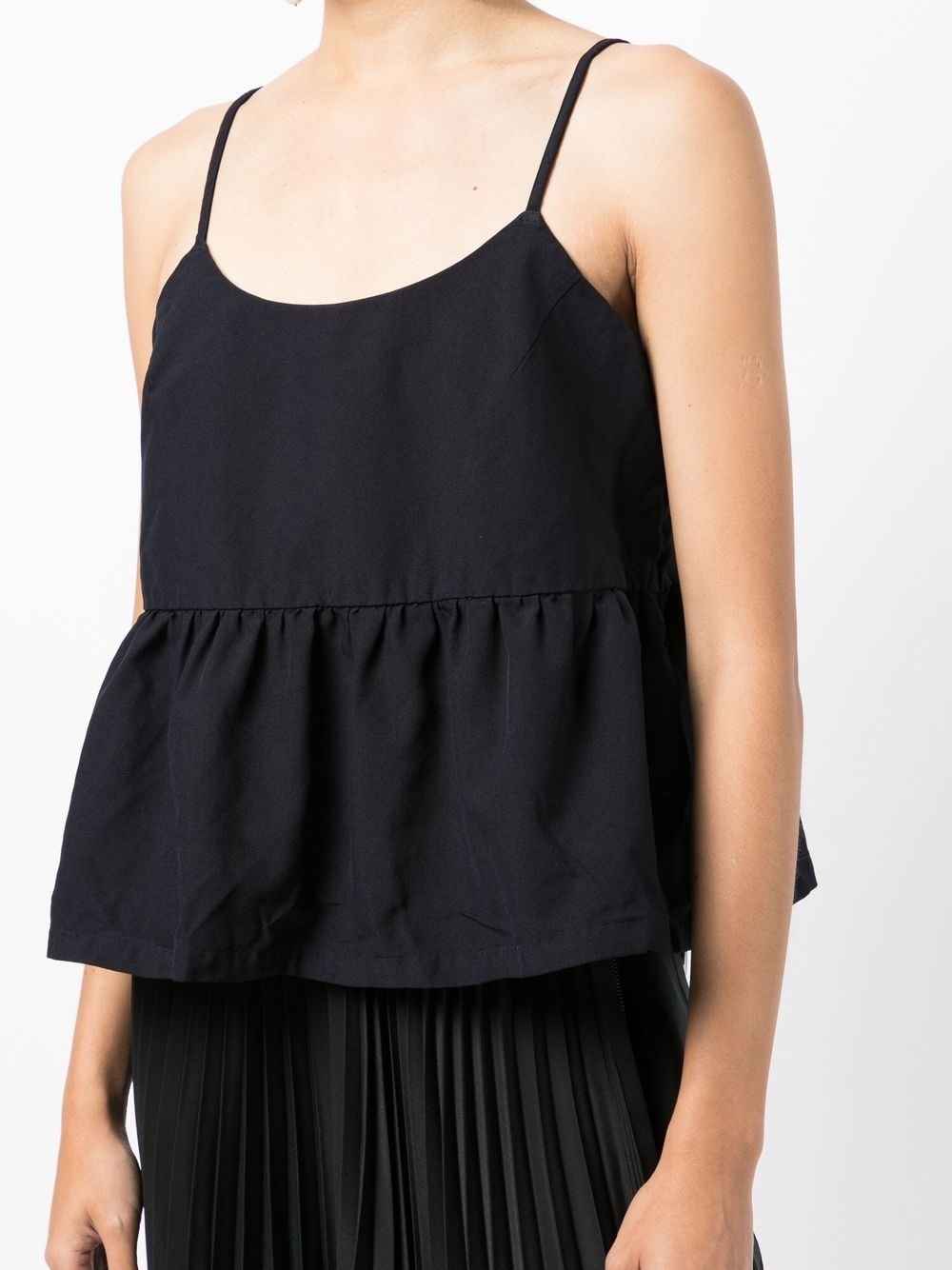 peplum-waist sleeveless top - 5