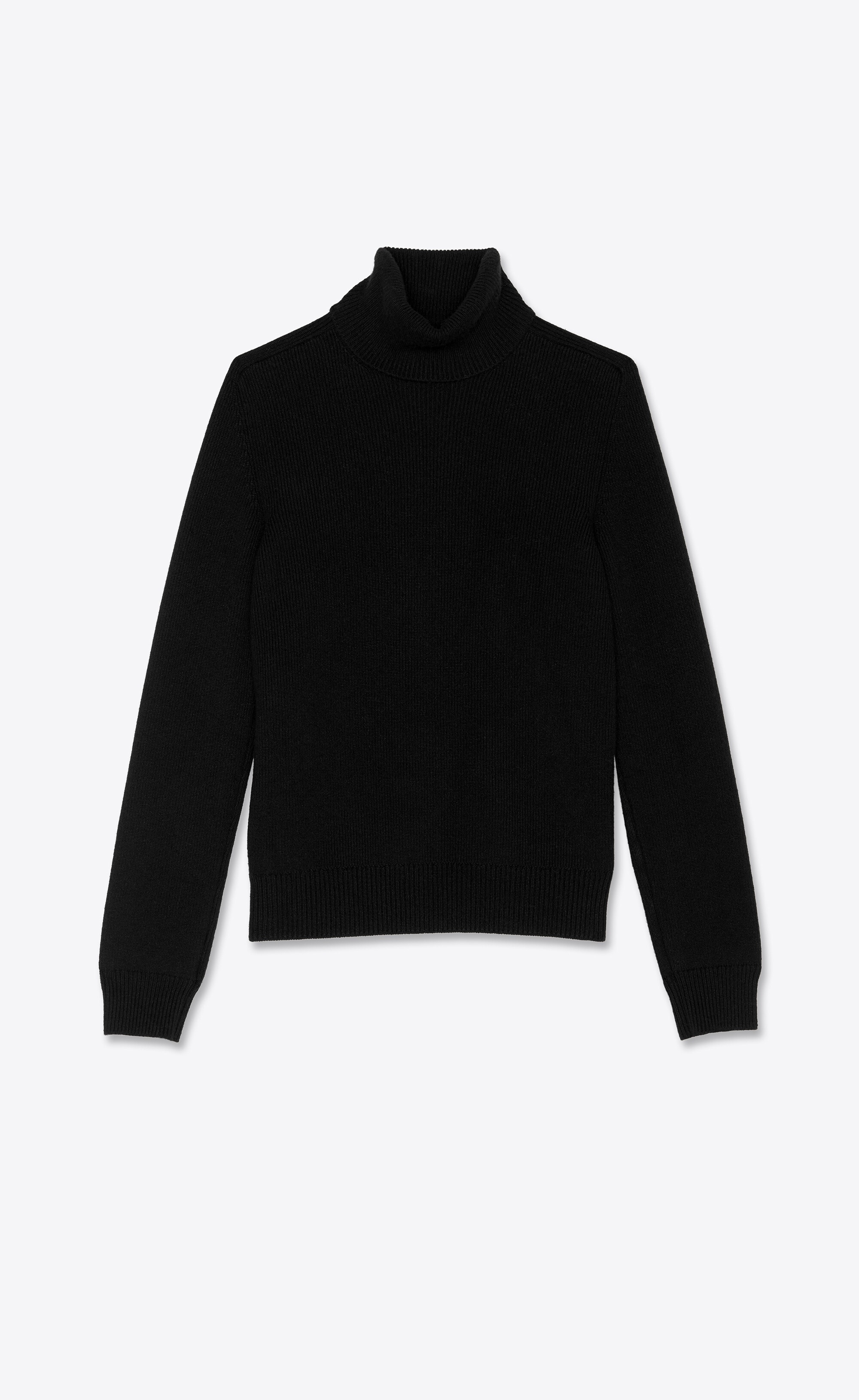 turtleneck sweater in cashmere saint laurent - 1