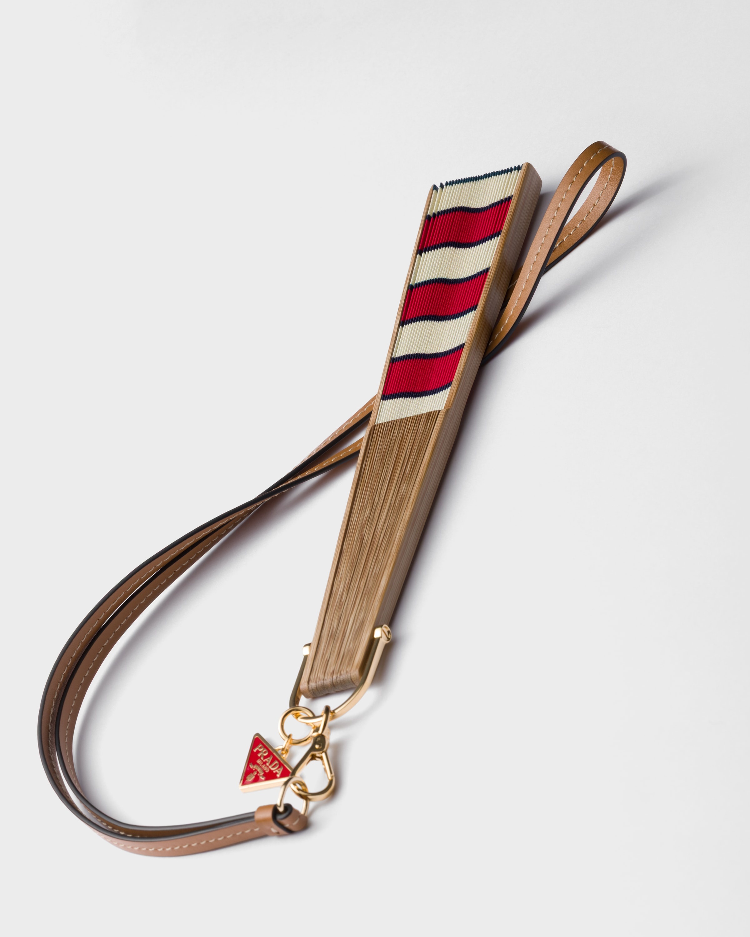 Fan with leather strap 3