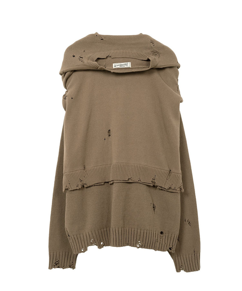 Sleeve Layered Knit Cardigan 20