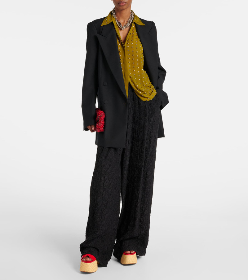 PARIS TEXAS Mara patent leather wedge mules outlook