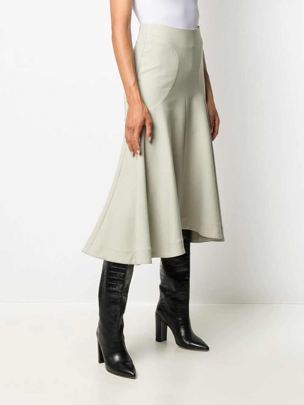 flared midi skirt - 3