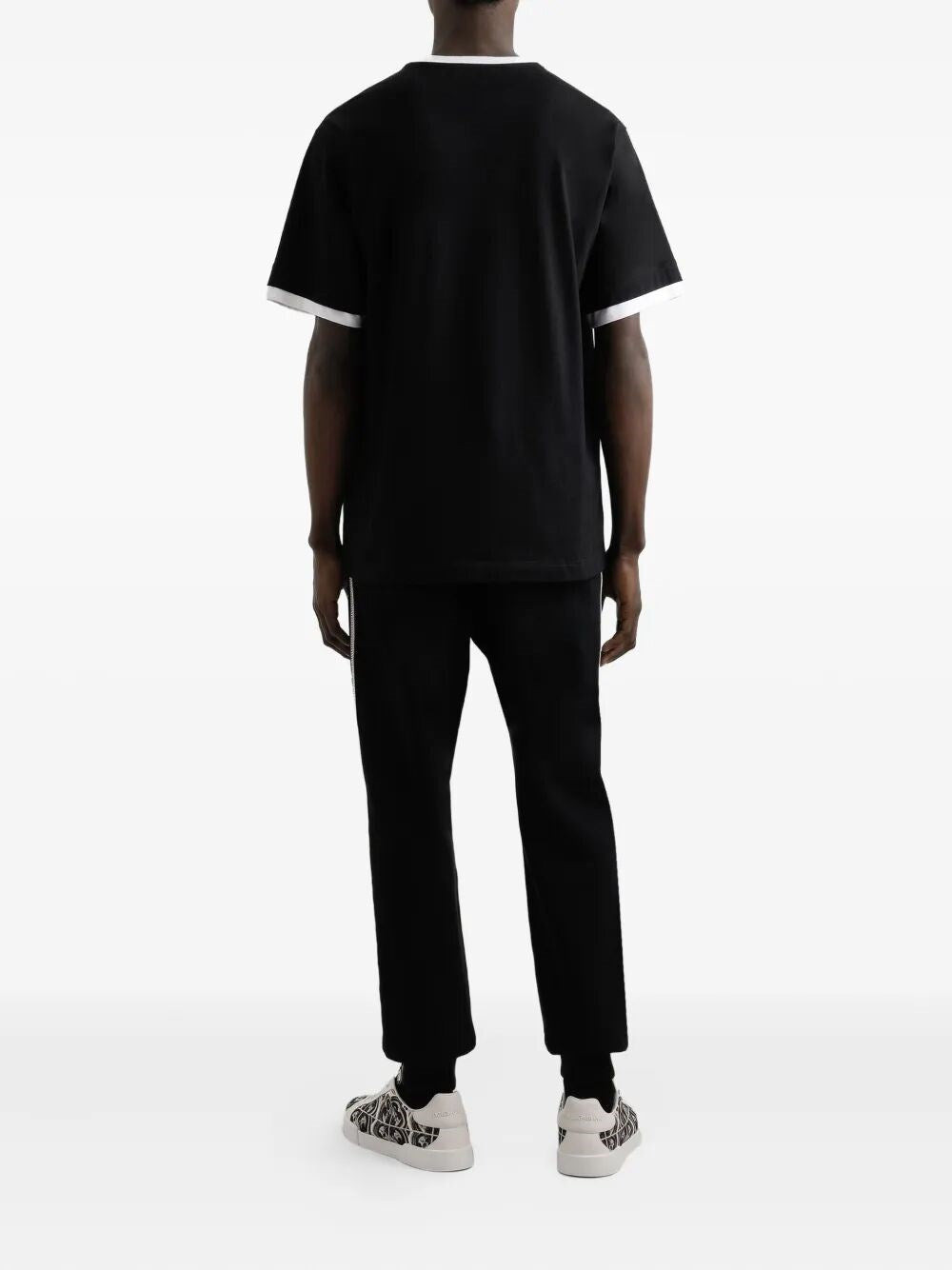 Dolce & Gabbana Men Short Sleeve Crew-Neck T-Shirt - 3