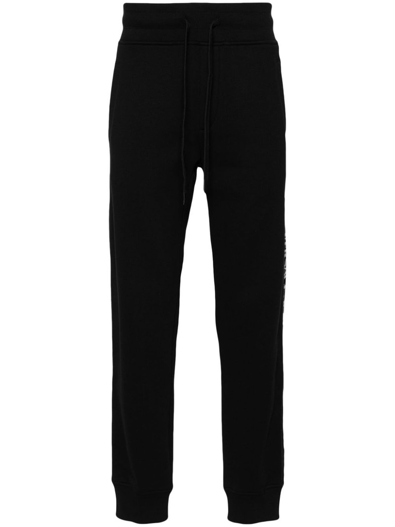 logo-trim cotton track pants 1
