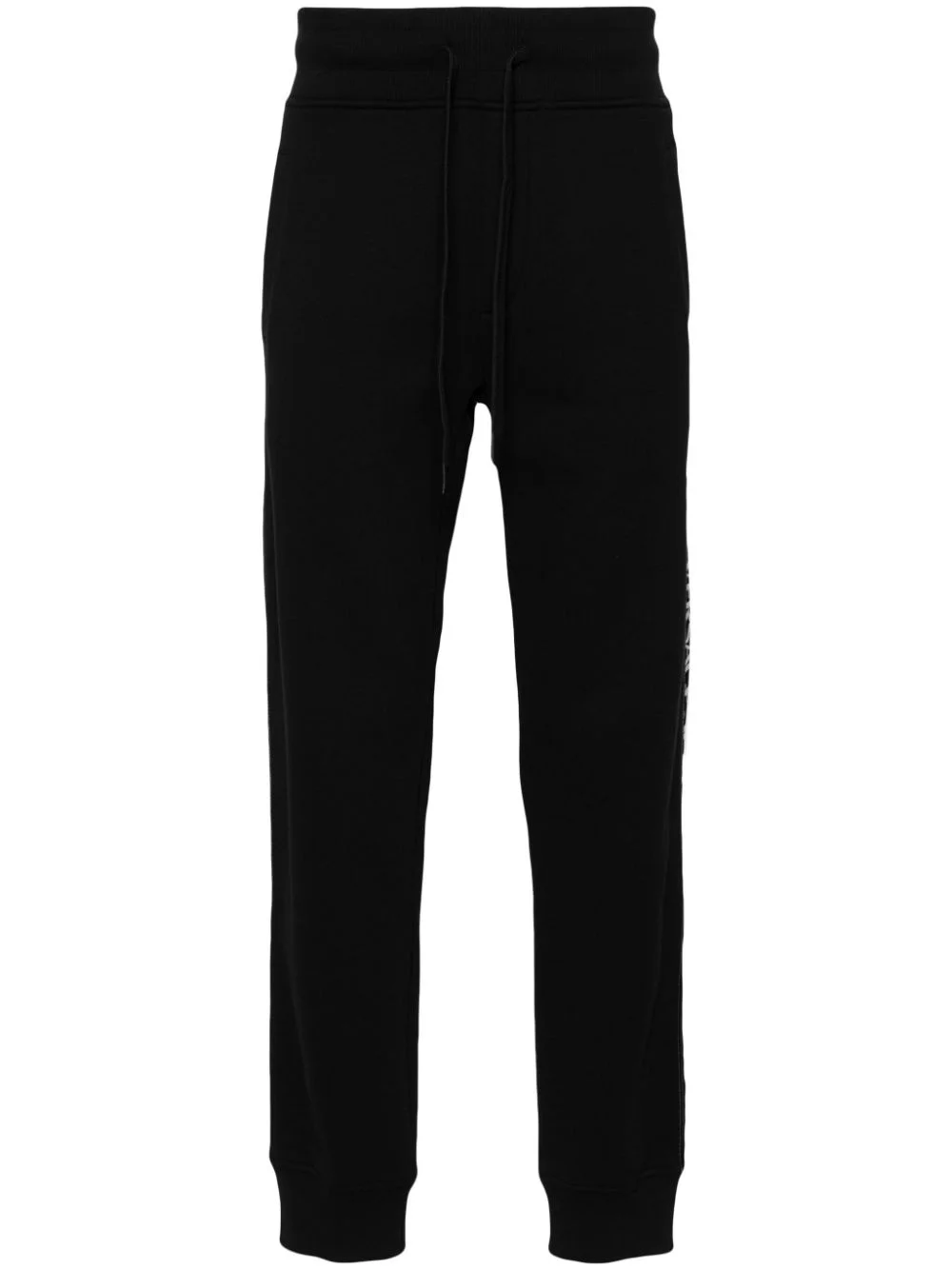 logo-trim cotton track pants - 1