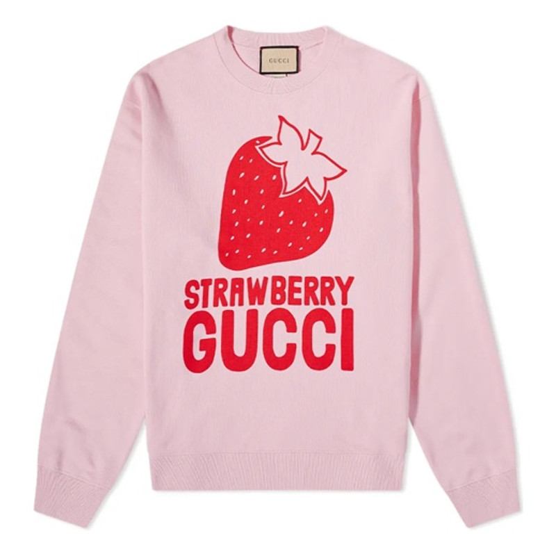 Gucci 'Strawberry Gucci' Sweatshirt 'Sugar Pink' 681217-XJDV1-5904 1