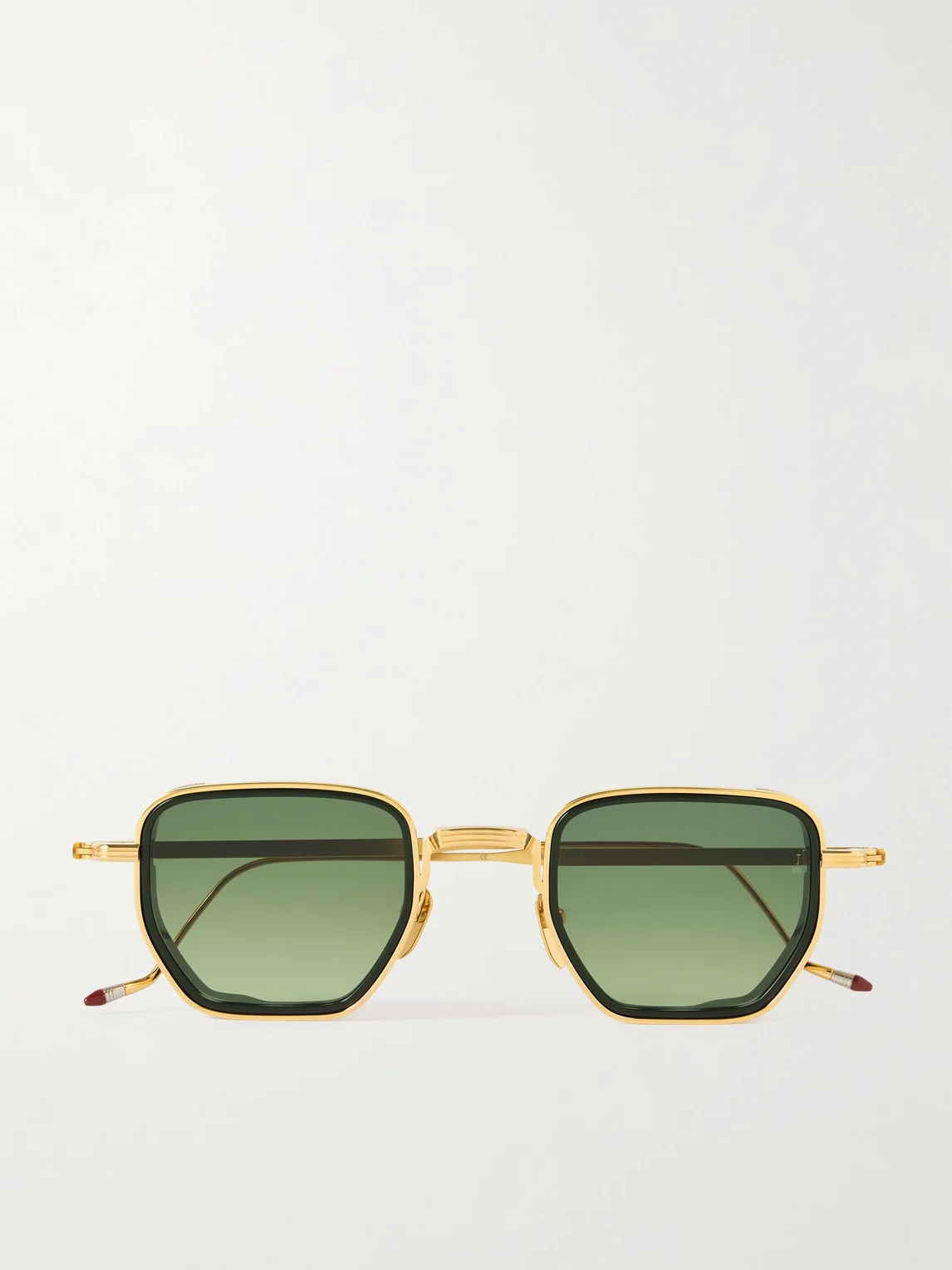 Atkins D-Frame Gold and Silver-Tone Titanium Sunglasses - 1