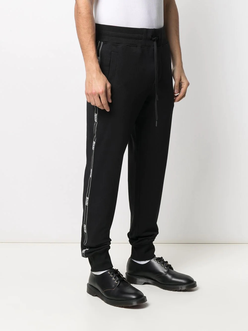 logo-tape track pants - 3