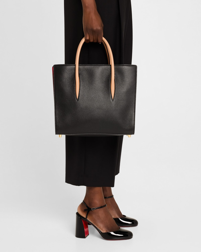 Christian Louboutin Paloma Medium Leopard-Print Leather Top-Handle Bag outlook