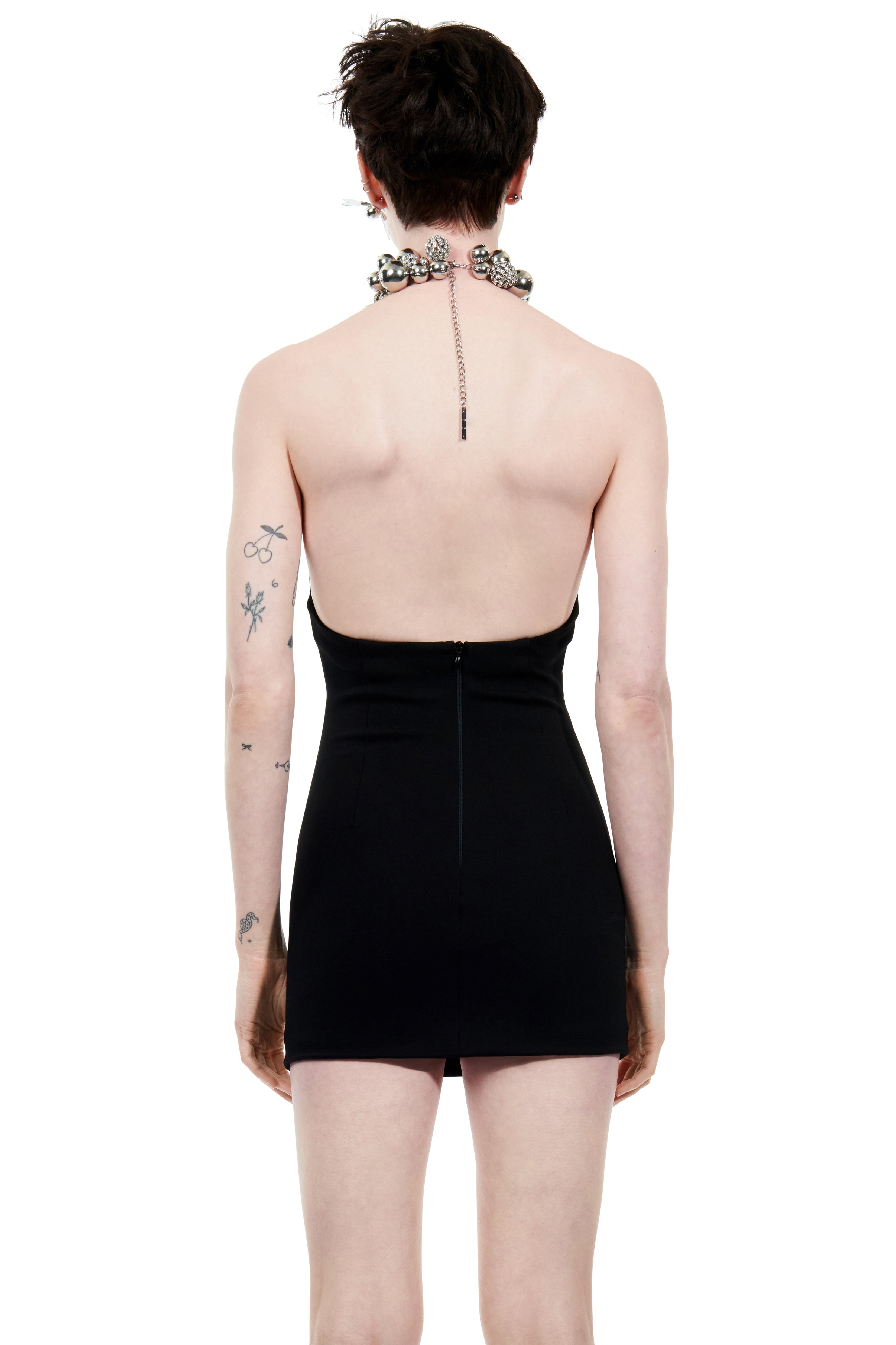 GRAPE CLUSTER HALTER DRESS - 2