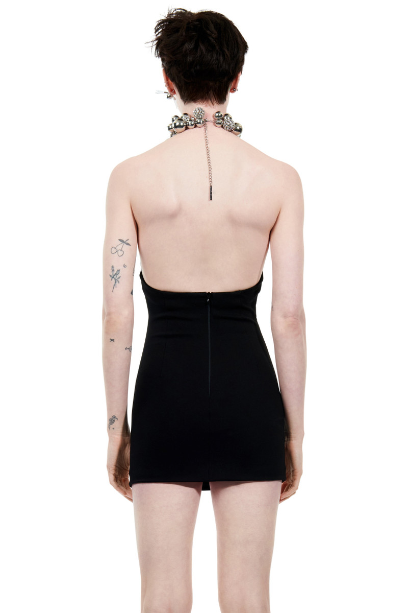 AREA GRAPE CLUSTER HALTER DRESS outlook