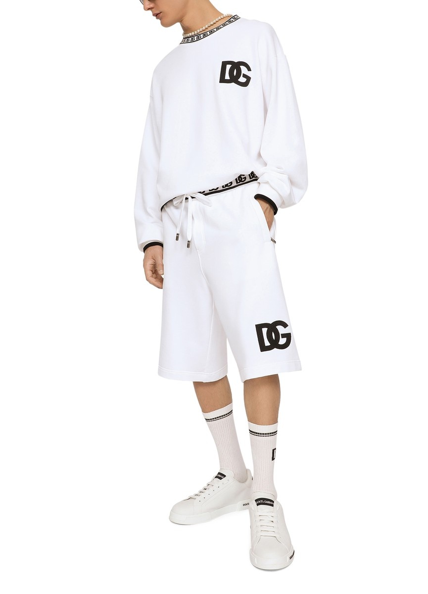 Jogging shorts with DG embroidery and DG Monogram - 5