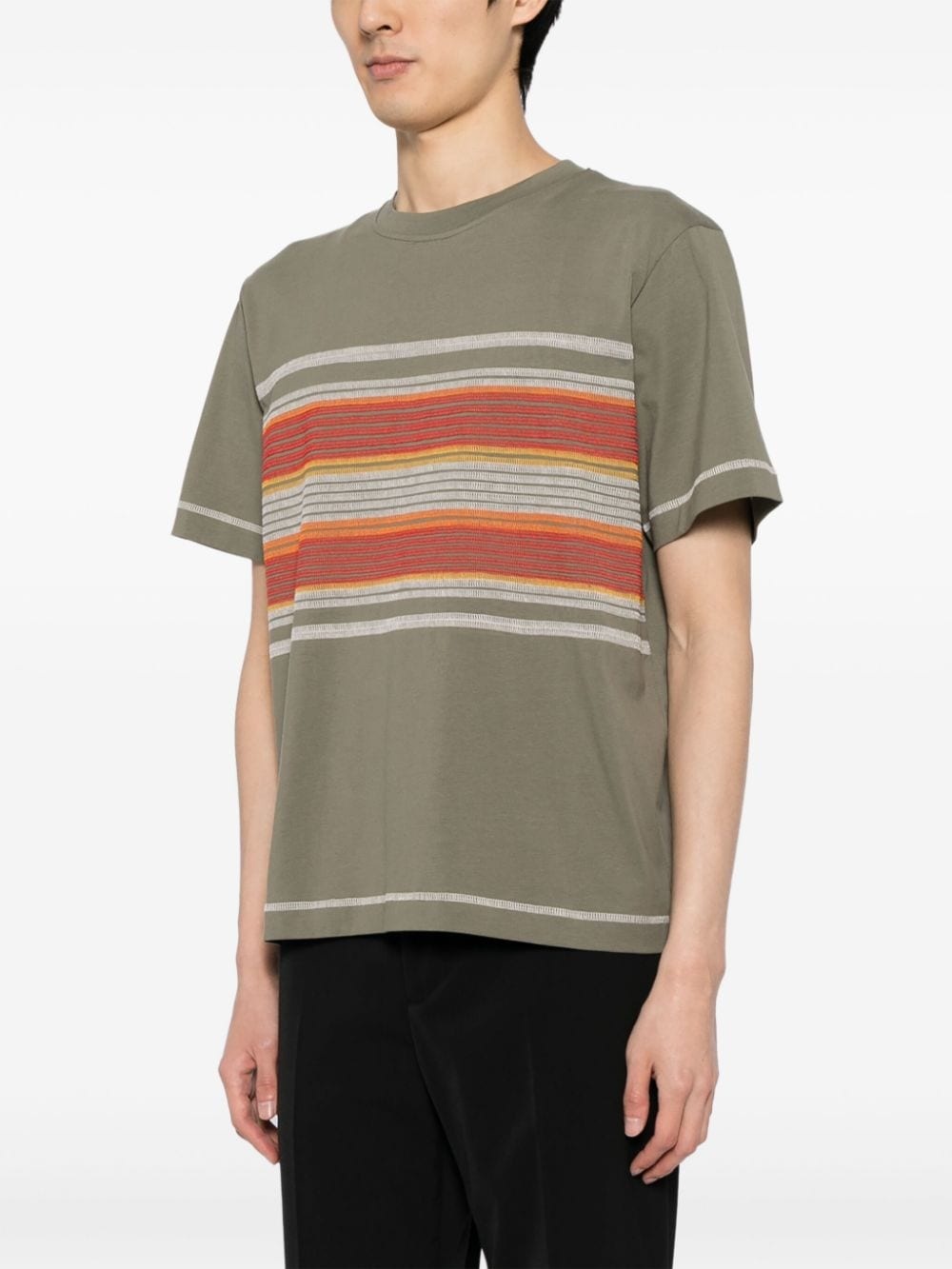 flatlock stripe T-shirt - 3