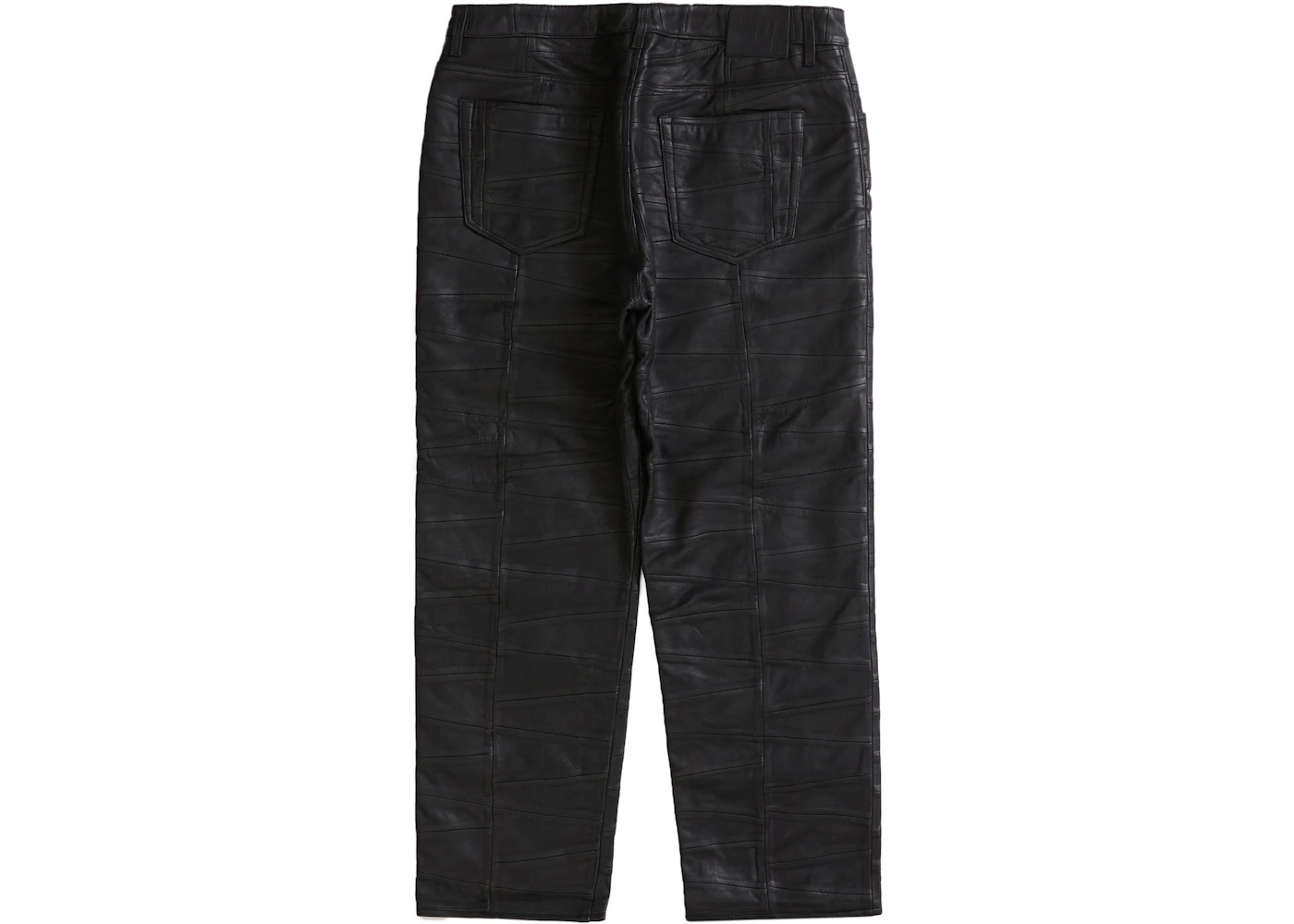 Supreme Patchwork Leather 5-Pocket Jean Black - 2
