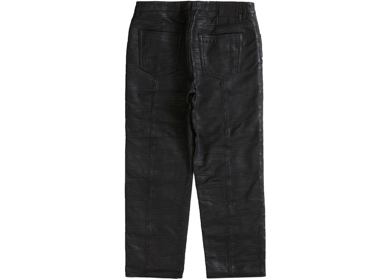 Supreme Supreme Patchwork Leather 5-Pocket Jean Black outlook