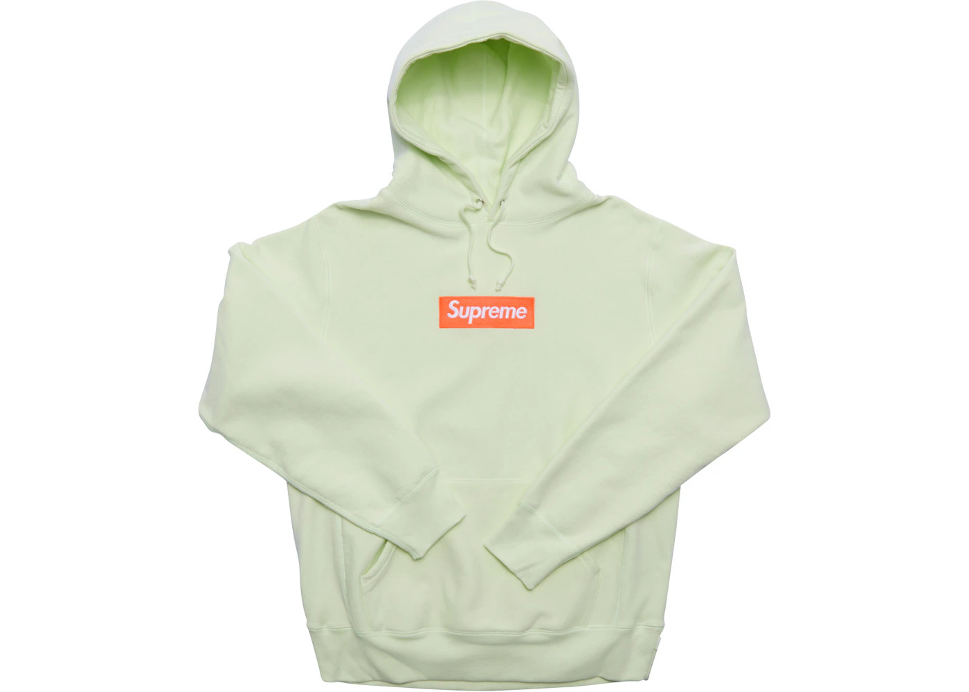 Supreme Box Logo Hooded Sweatshirt (FW17) Pale Lime - 1