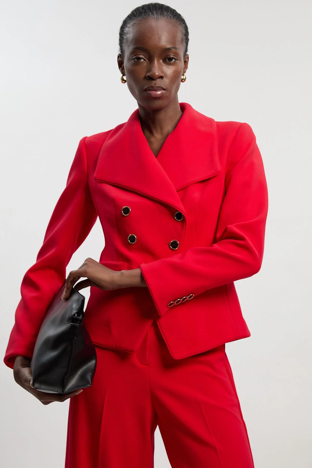 Compact Stretch Tipped Tailored Blazer - 1