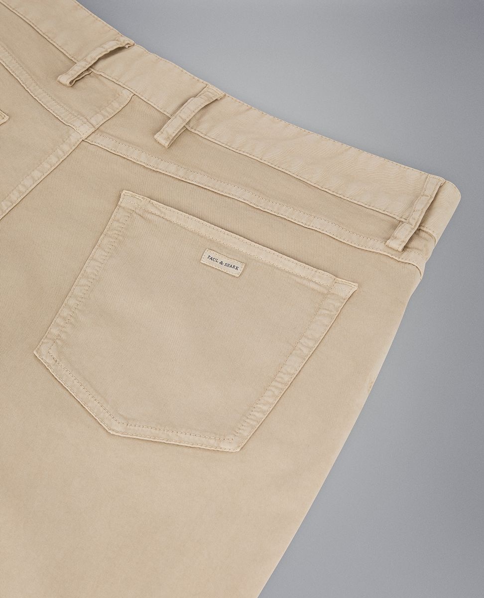 5-pocket stretch cotton trousers - 6