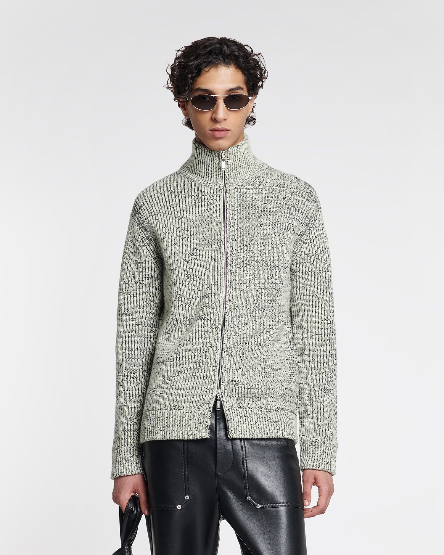 Cashmere-Blend Mouline Cardigan - 7