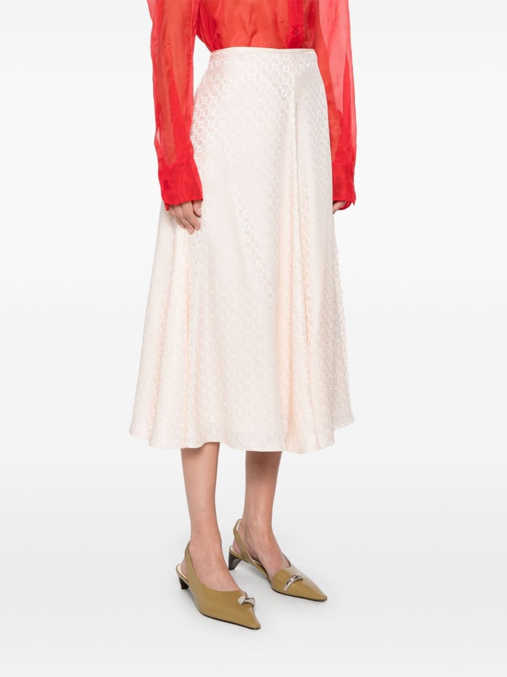 FF silk midi skirt - 3