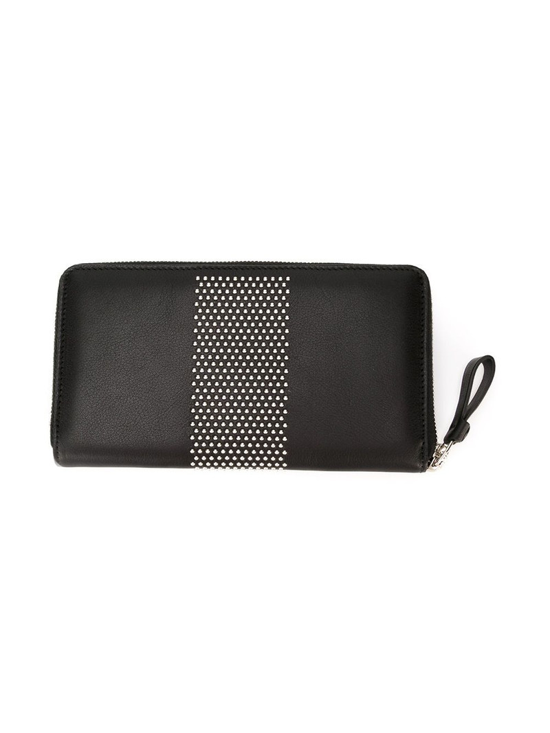 Alexander McQueen studded zip around wallet outlook