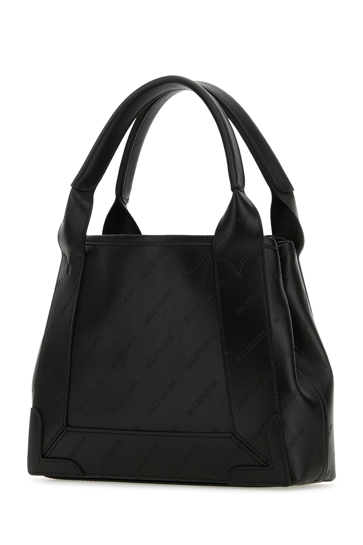 Black leather Cabas Navy XS handbag - 2