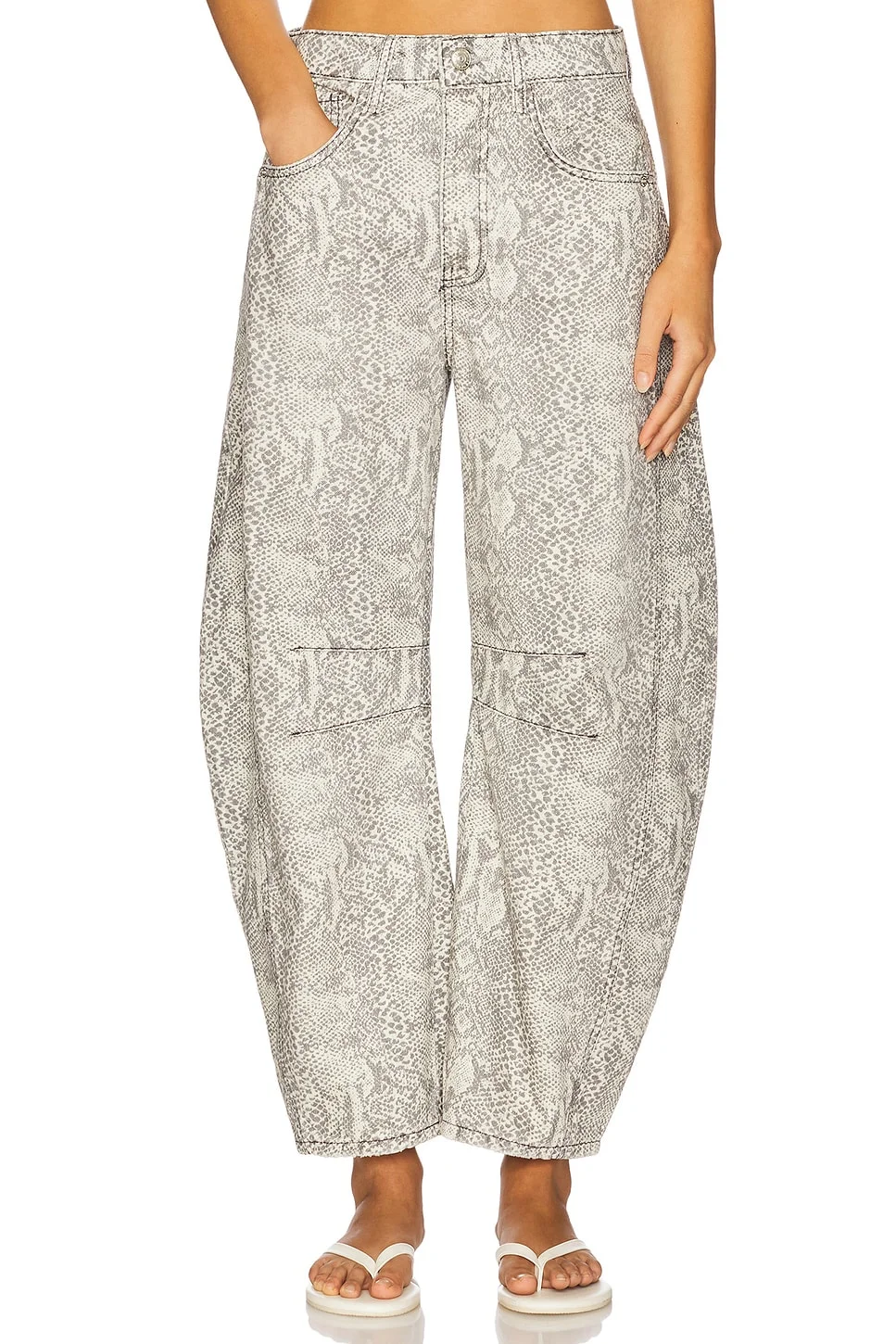 Goodluck Printed Barrel Pant - 1
