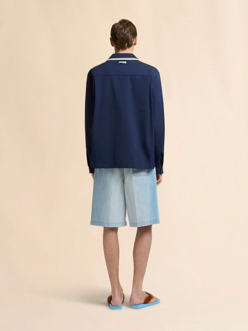 DEEP BLUE DUCHESSE JACKET WITH STRIPE 3