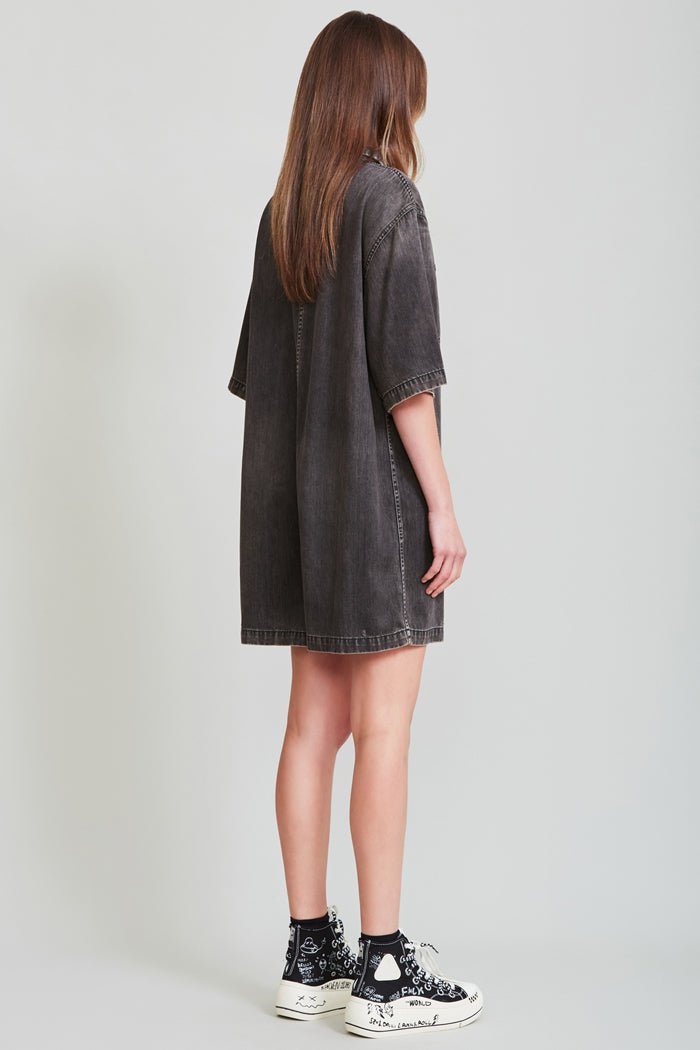 Workwear Romper - Elmore Black | R13 Denim Official Site - 5