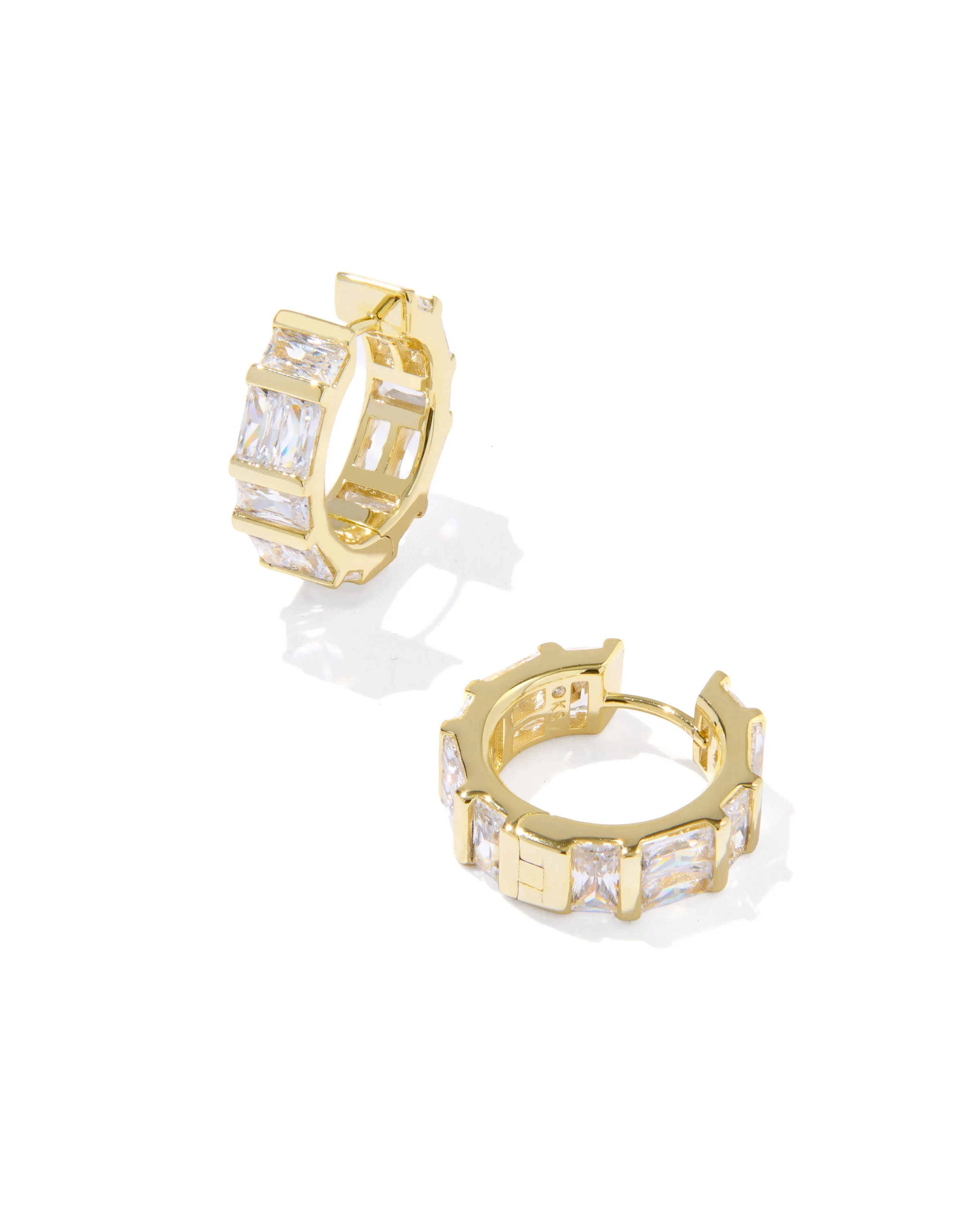 Jamie Gold Huggie Earrings - 1