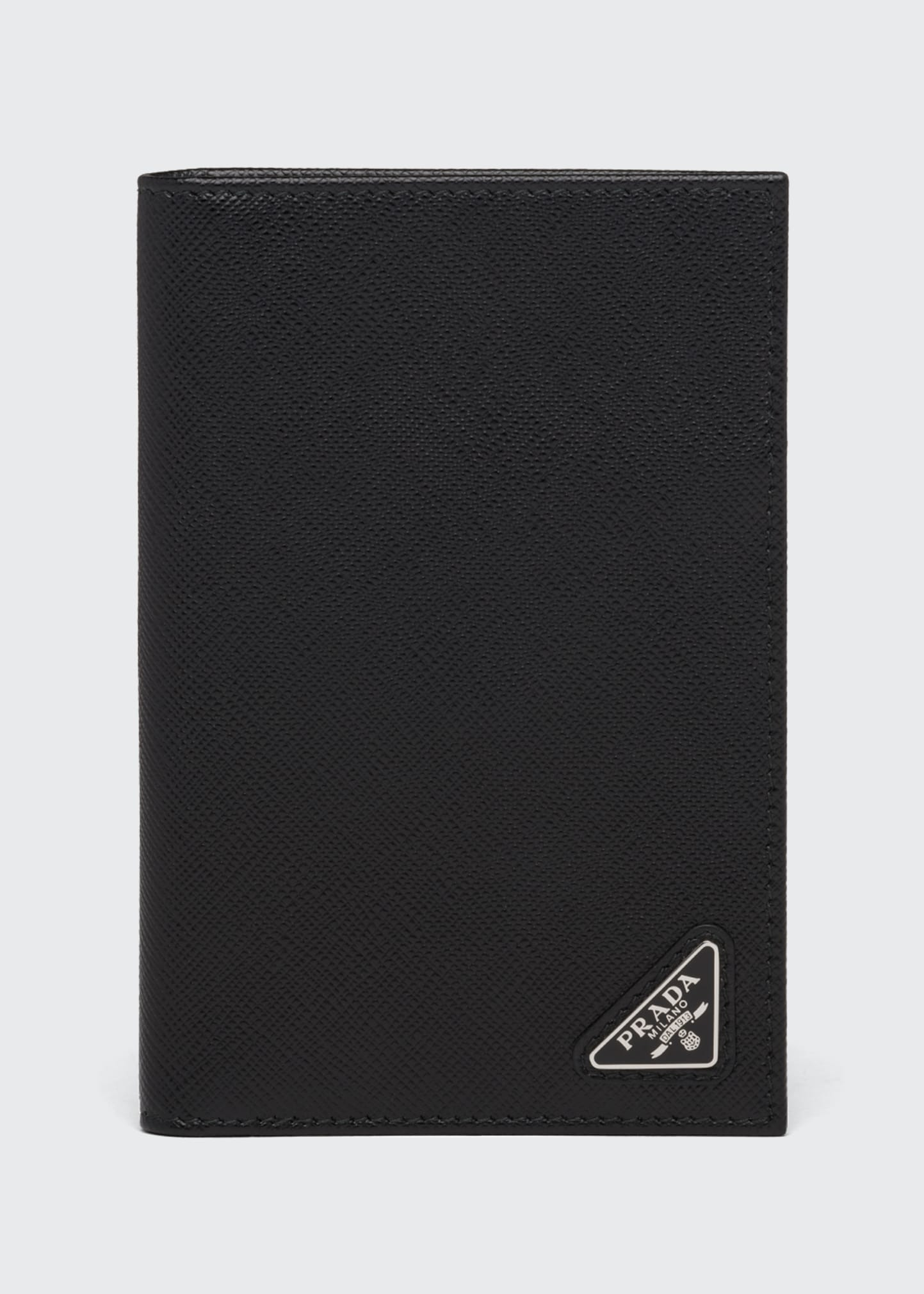 Men's Saffiano Leather Passport Cover - 1