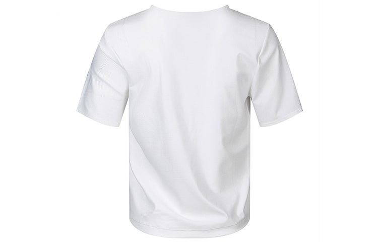 (WMNS) Nike Air Dri-FIT Quick Dry Casual Sports Running Short Sleeve 'White' CU3059-100 - 2
