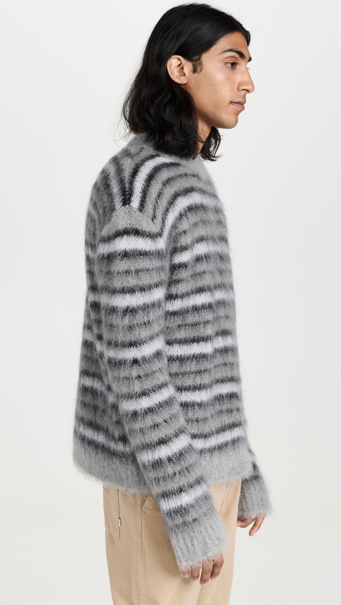 Striped Mohair Sweater - 3