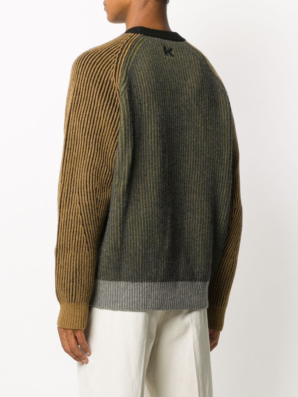 rib-knit wool jumper - 4