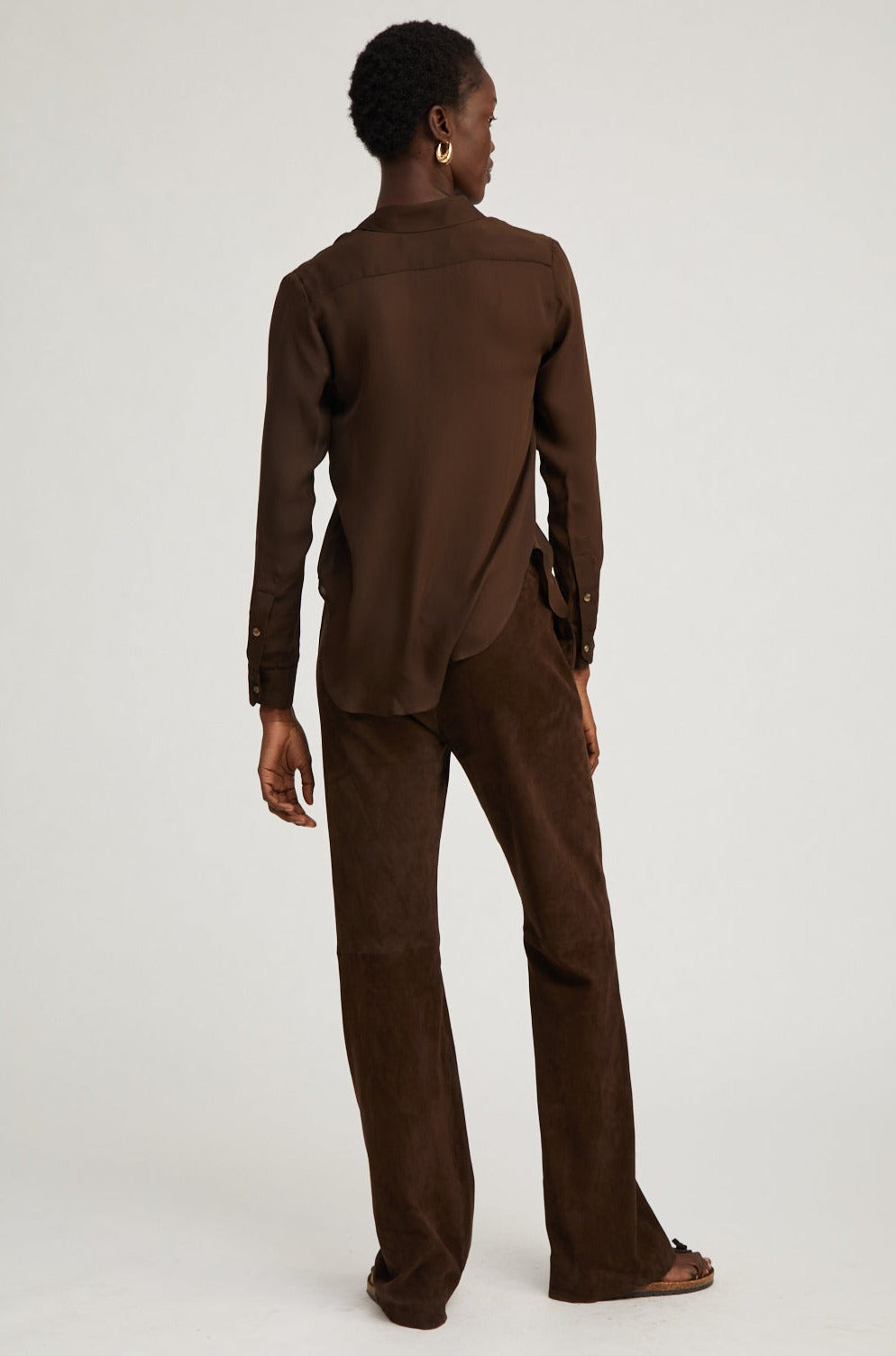 AMERICANO SILK FITTED BUTTON DOWN - 4