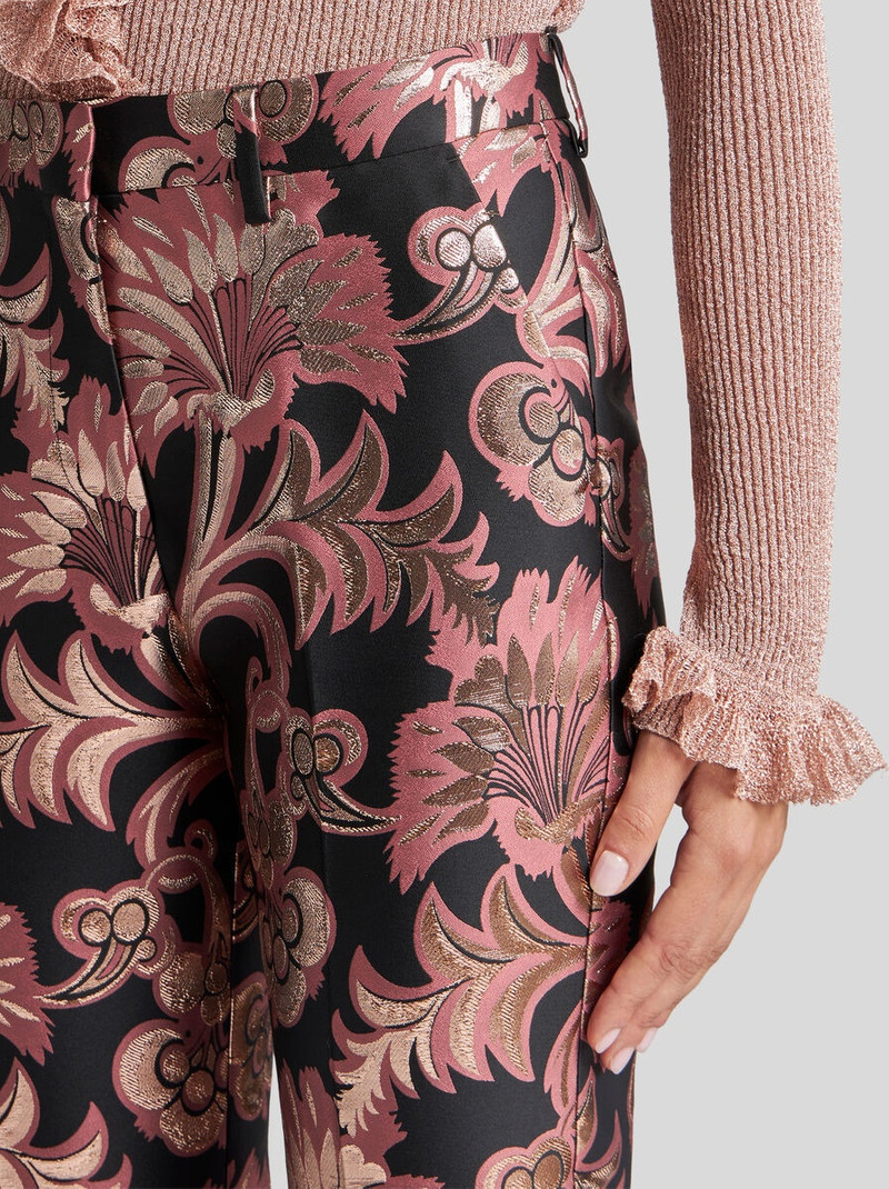 Etro JACQUARD CIGARETTE TROUSERS outlook