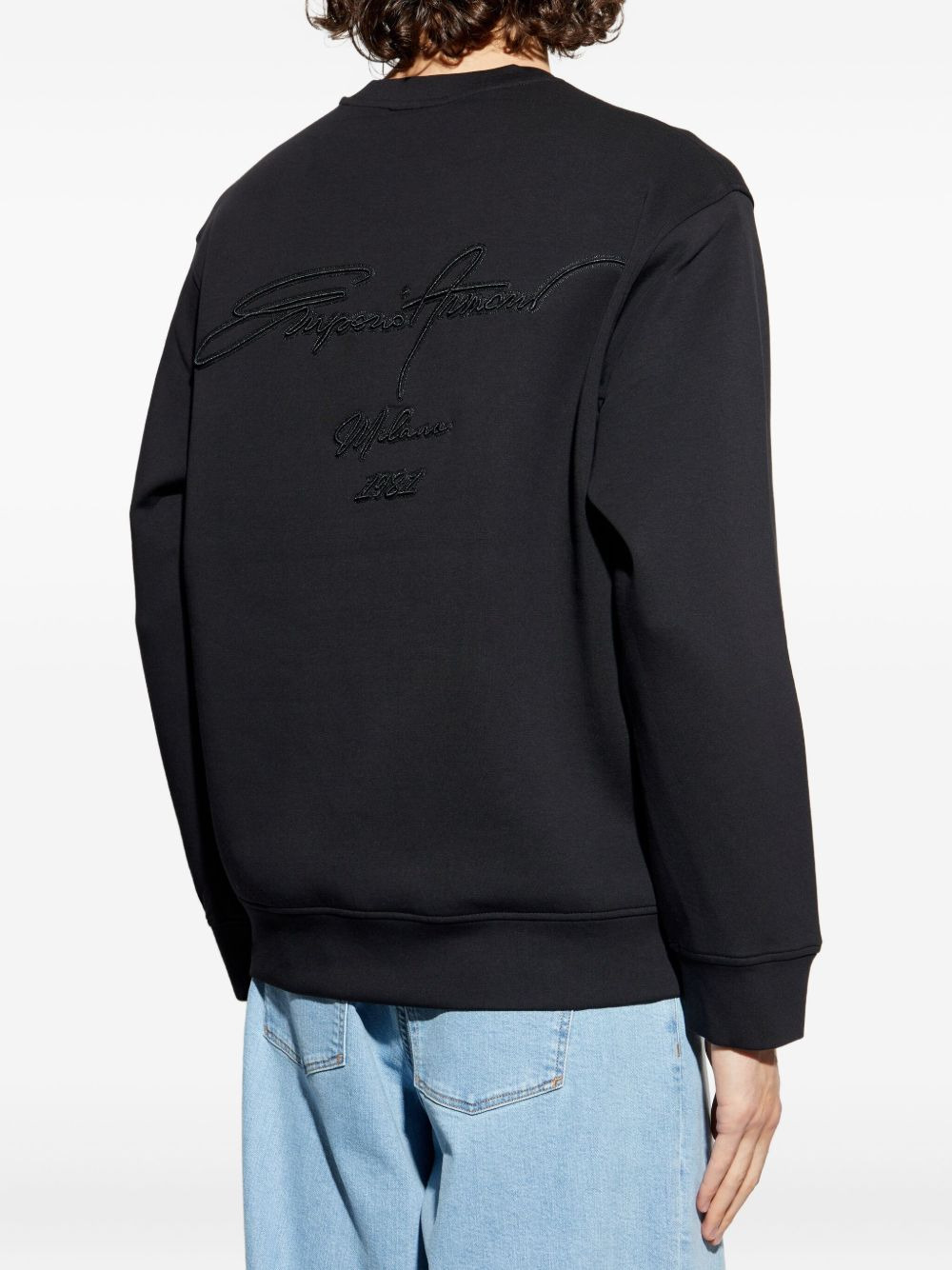 embroidered logo sweatshirt - 4