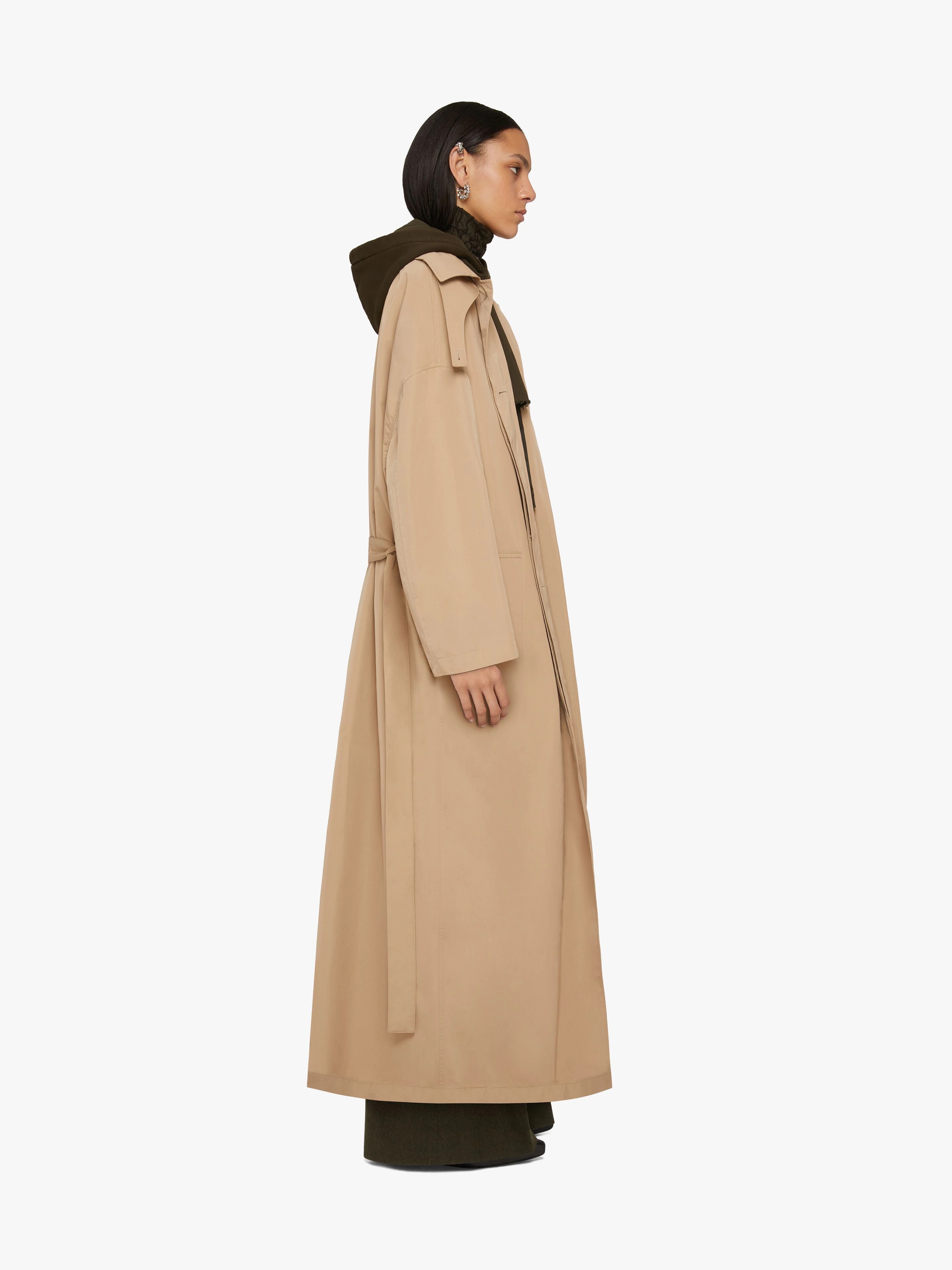 OVERSIZED TRENCH IN COTTON TAFFETA - 3