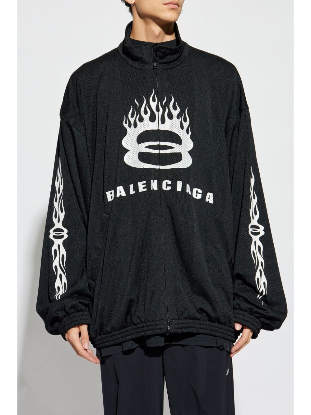 logo-print jacket - 3