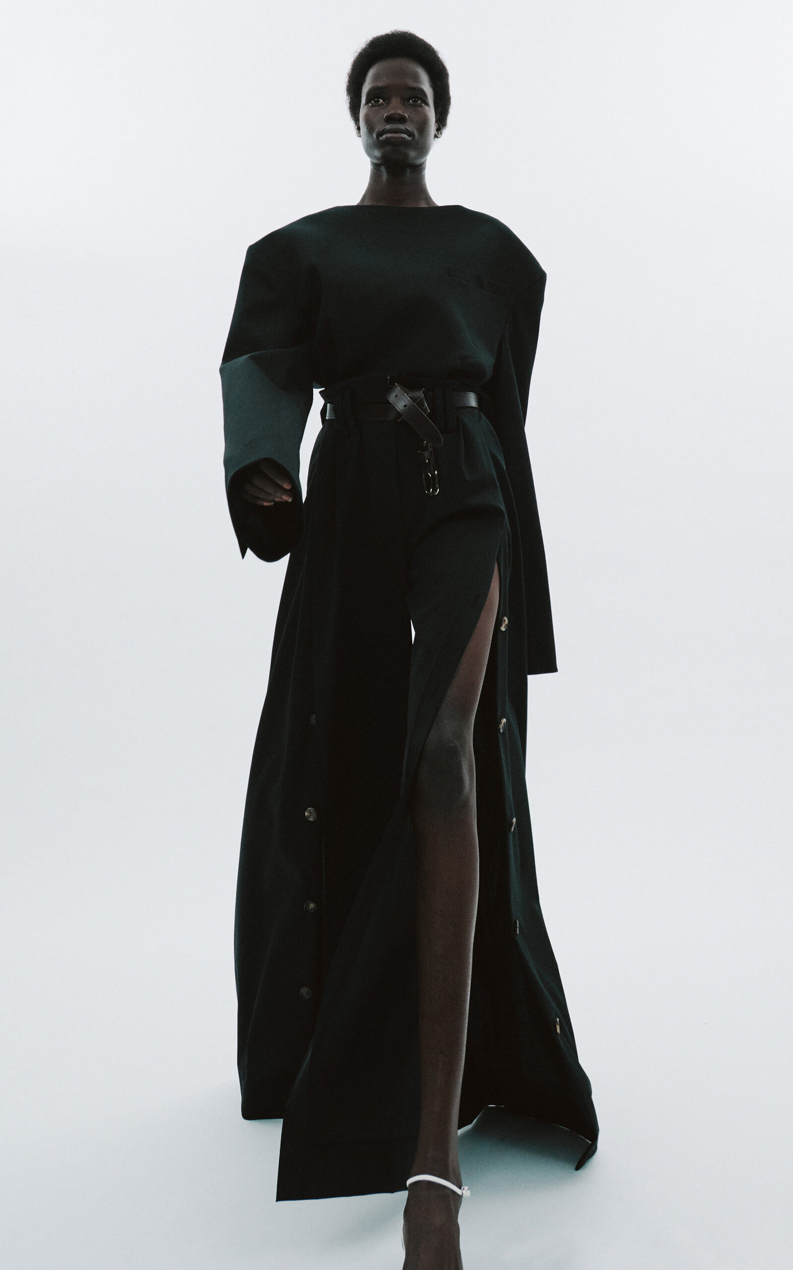 Full Split Wide Leg Pants black - 3