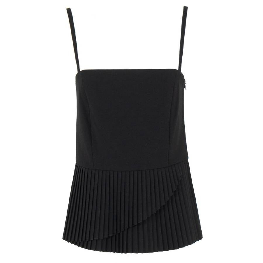 MM6 Sleeveless Pleated Peplum Top - 5