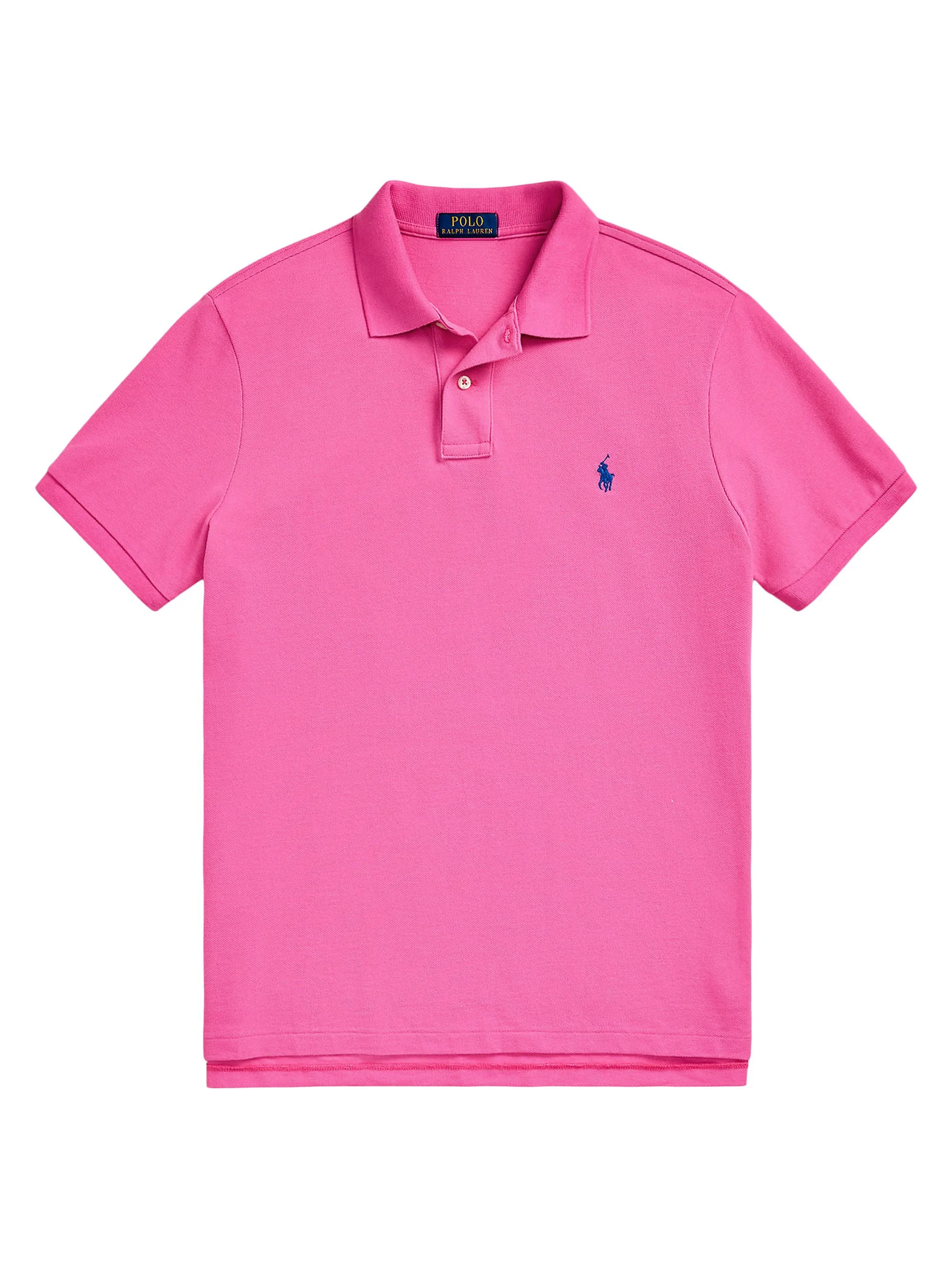 Men's Classic-Fit Mesh Polo Shirt - Peony - 1