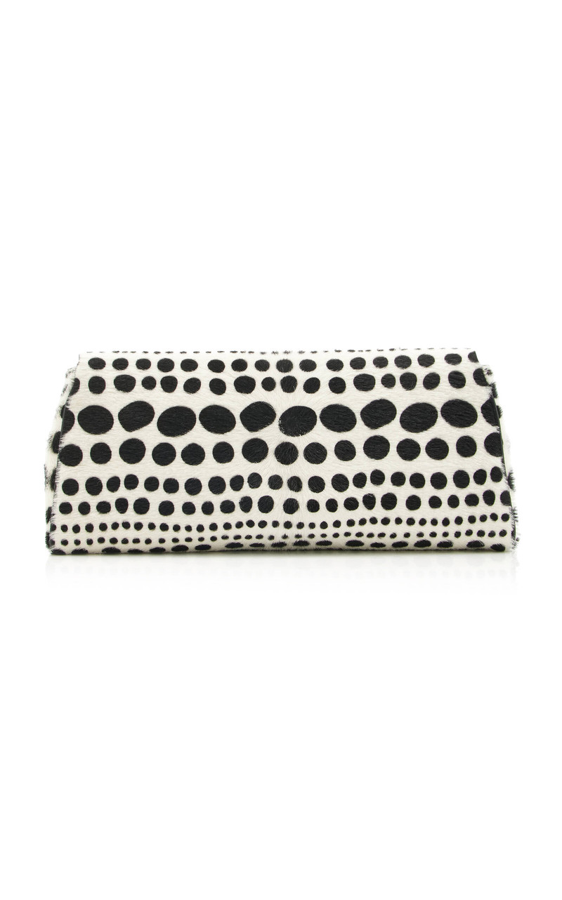 Audrey Printed Pony Hair Clutch 4