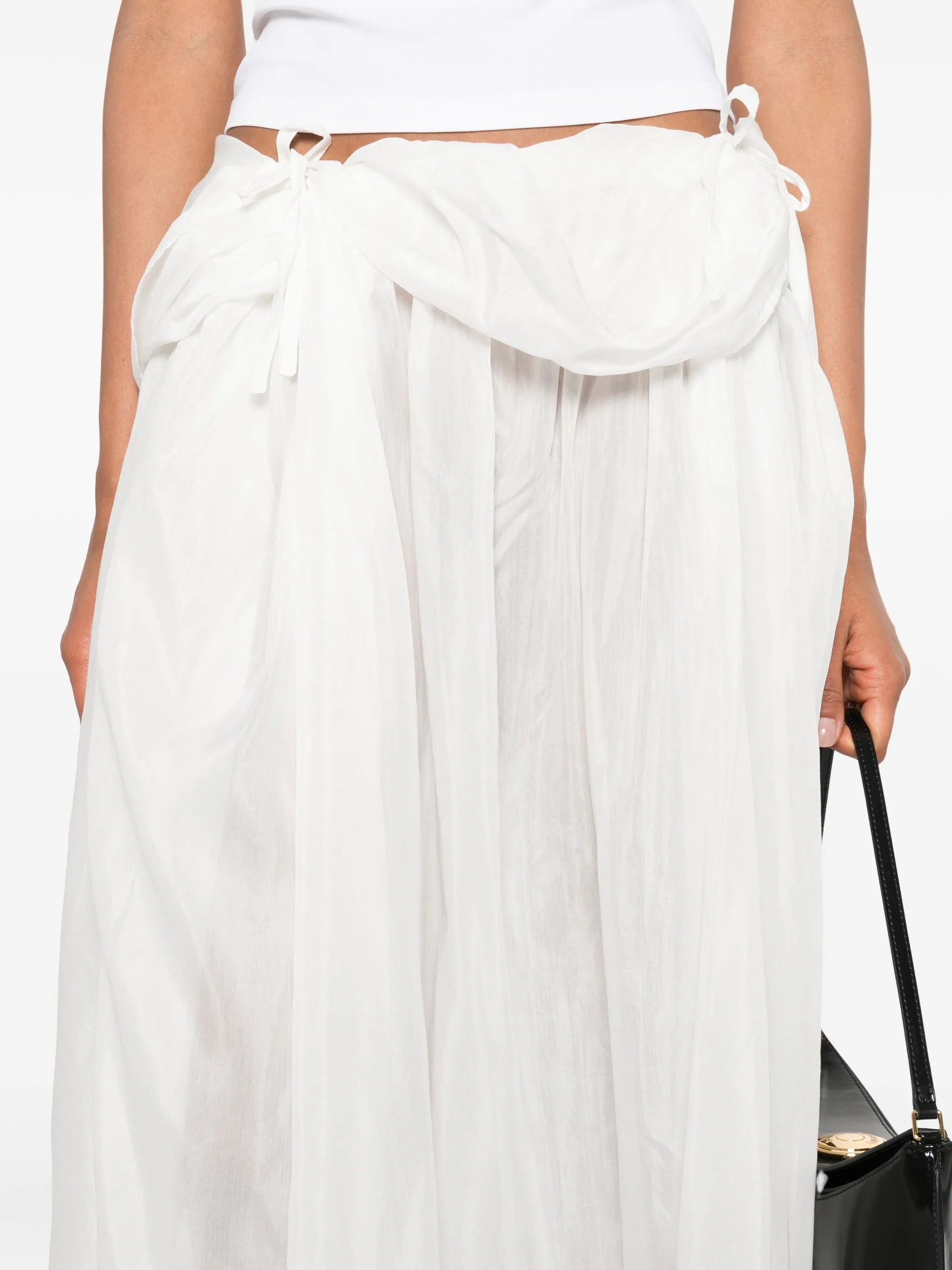 silk-voile pleated skirt - 5