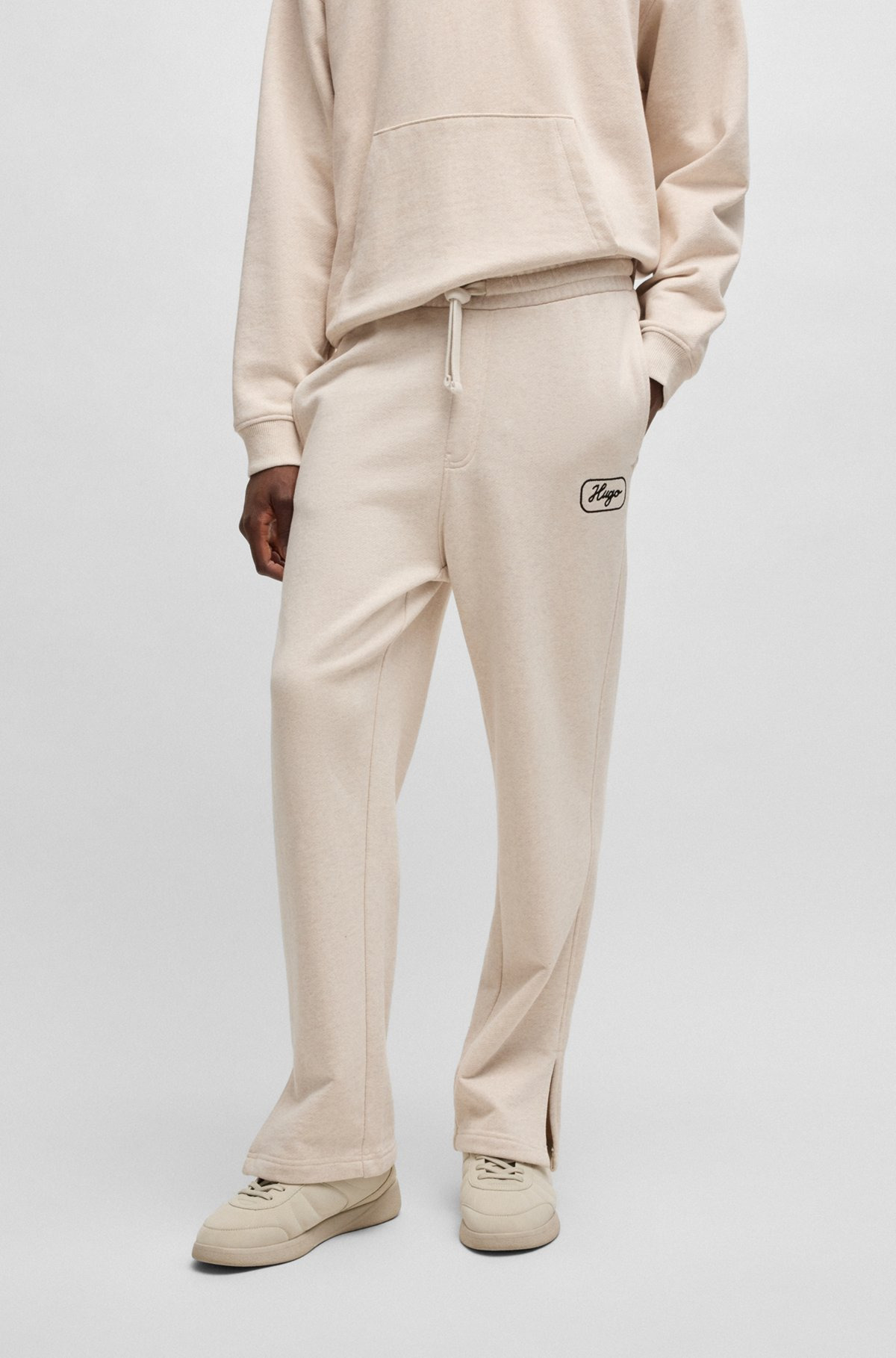 COTTON-TERRY TRACKSUIT BOTTOMS WITH EMBROIDERED GRAPHICS - 2