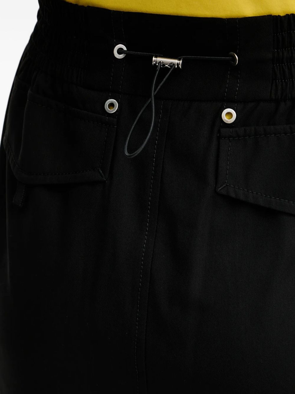 elasticated cotton midi skirt - 4