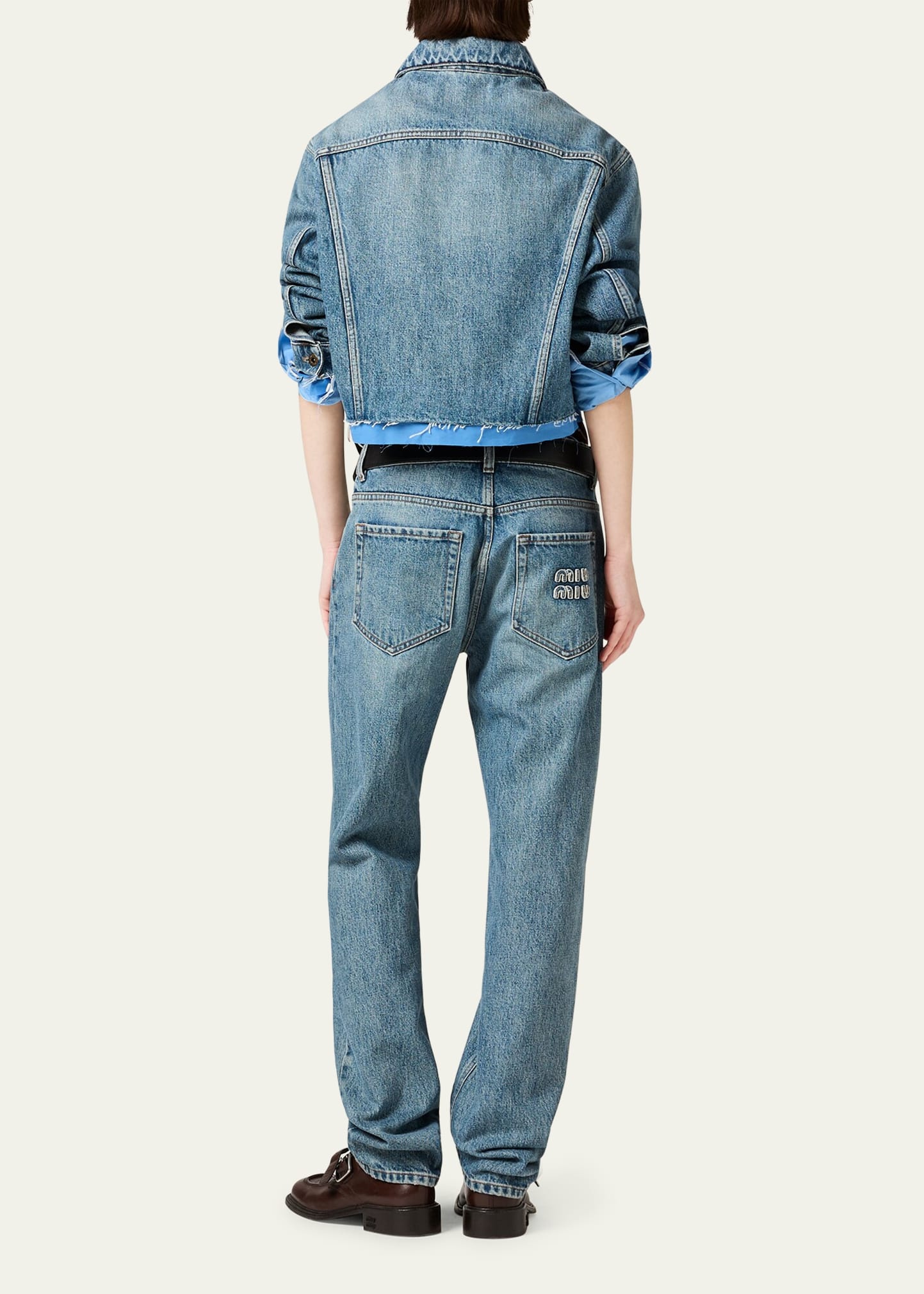Mid-Rise Straight-Leg Jeans - 3