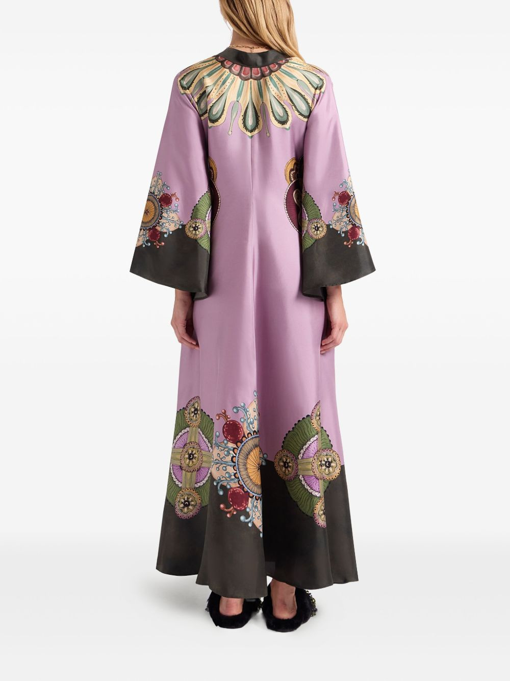 bell-sleeve maxi dress - 3